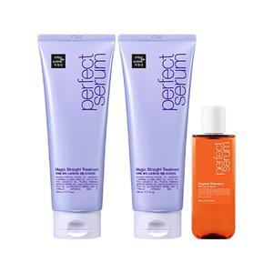 미쟝센 퍼펙트 매직 스트레이트 세럼 트리트먼트 230ml, 2개 + 증정(샴푸 오리지널 140ml, 1개)