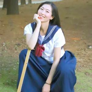 스투피드 일본 교복 코스프레 SET 반팔에 긴치마 ver