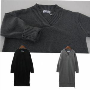 루즈핏 따뜻한원피스 옆트임 니트롱원피스 (3vjCN)