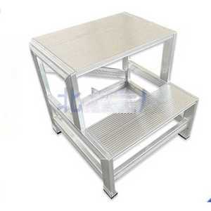 2단계단 미니 알루미늄 작업 이동식 철제 주방 광폭