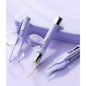 LED 귀파개 귀지제거 귀후비개 화이트 귓밥제거 귀내시경 집게 핀셋 귀지핀셋 블루 듀얼