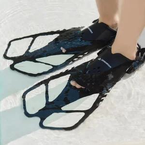 액티브 숏핀 2세대 실리콘 오리발 스퍼트 스노클링 수영 강습용 힐스트랩