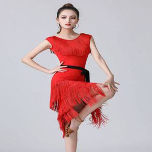 라인댄스원피스 태슬 드레스 왈츠 의상 탱고 원피스