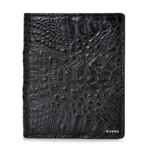 [롯데백화점]에스콰이아 25 신상 고급 천연 악어가죽 악어 중지갑 ECESPN111BK