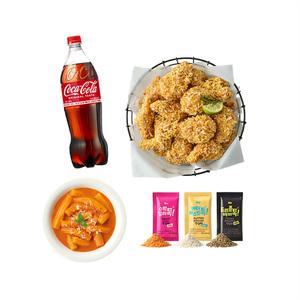 BHC 콰삭톡+분모자 로제 떡볶이+콜라1.25L