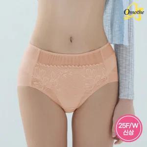 [25FW신상] 오모떼 라벨라 플로럴 레이스 팬티 1종/어프리콧베이지