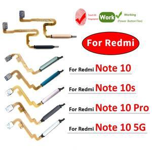 레드미 노트 10 10s 프로 4G 5G 홈 버튼 지문 메뉴 반환 키 센서 플렉스 케이블 지문 스캐너