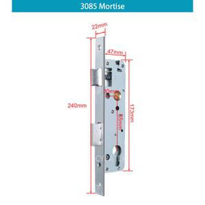 2885 3085 3585 4585 5085 5585 6085 7085 사이즈 락 바디 장붓 구멍 슬림 스마트 알루미늄 도어락