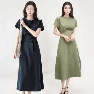 [루미루나]마리앤트임원피스+제천벨트(색상선택)