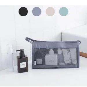 메쉬 헬스장 세면 도구 해외 여행 필수템 워시백 샤워 가방 파우치 캐리어 정리백 여행용 소분 화장품 목욕