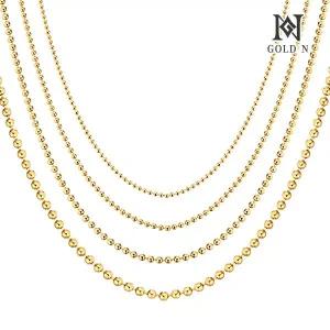 [골드앤] 14K 원볼체인 목걸이 1.0mm