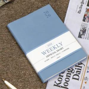 2026 오피셜 A5 위클리 다이어리 업무용 날짜형 25절 주간 사무실