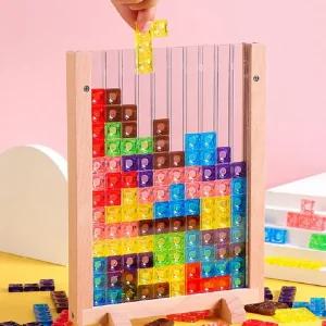 치매예방 게임 테트리스 블럭 노년층 보드게임 교구 퍼즐 블록