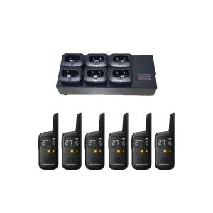 모토로라 디지털 생활용무전기 블랙 6대+6구 멀티충전기