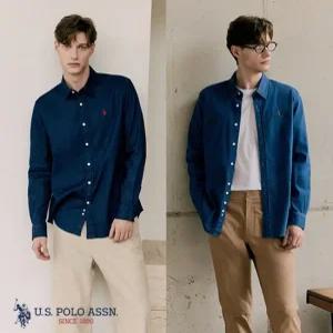 [U.S POLO ASSN.] 25FW 릴렉스핏 데님셔츠 2종 남성