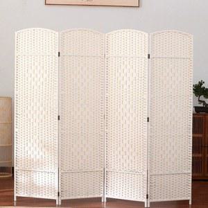 라탄 파티션 칸막이 가리개 블랙 차단벽 접은 1m 넘어지지않는 차단 손으로 현관