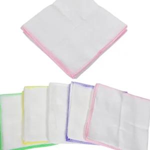 가제 무지 순면 손수건 10매 1세트 뛰어난 흡수력/거즈/가재/면손수건/아기/신생아/수건/턱받이/아기목