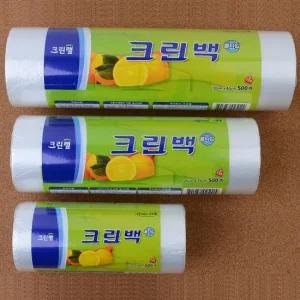 롤타입 크린백 30cmX40cm 500매 일회용 위생 크린롤백 일회용봉투 크린롤