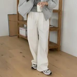 [코코블랑] 자드 뒷절개 와이드 밴딩팬츠(숏,미들,롱)