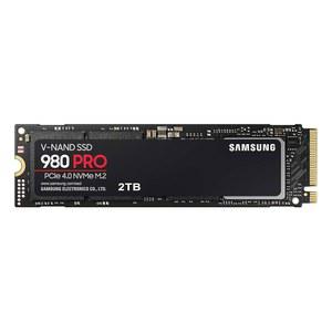 삼성 980 PRO SSD 2TB PCIe NVMe 4세대 게이밍 M.2 내장 솔리드 스테이트 드라이브 메모리 카드, 최대 속도, 열 제어 MZ-V8P2T0B/AM