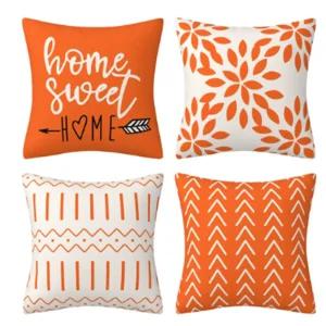 북유럽 디자인 거실 쇼파 컬러 쿠션 커버 4장 세트 쇼파쿠션 쇼파쿠션커버 방석커버 줄무늬쿠션커버