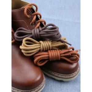 방수 왁스 슈즈끈 운동화 부츠끈 신발끈 처리된 원형 구두끈 우동끈