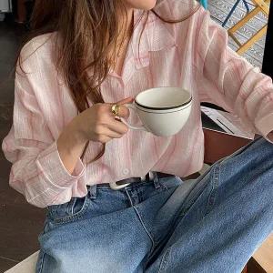 [난닝구] 루쟈드 스트라이프셔츠