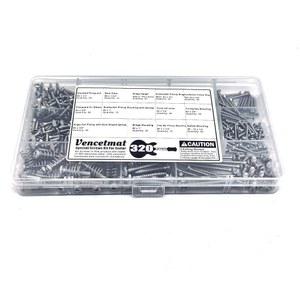 [미국배송] 기타 나사 키트 304 스테인리스 스틸 #2#3#4#6#8 핏 펜더 및 깁슨 픽가드 넥 플레이트 튜닝 험버커 싱글코일 픽업 트러스로드 커버 브리지 선택 스위치(스테인리스 스틸 코팅되지 않음)