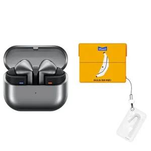 삼성 이어폰 갤럭시 버즈3 프로 실버 + 케이스 바나나는 원래 하얗다 무료배송