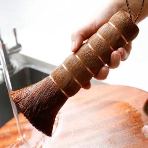 정직한솔 자연유래 종려나무 우드브러쉬 다용도 세척솔