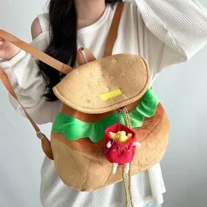 디아브 햄버거 가방 복조리 귀여운 가방 파티 웃긴 쓸데없는 선물