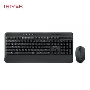 아이리버 항균처리 Silent Touch 무소음 무선 키보드 마우스 세트 WS301 블랙
