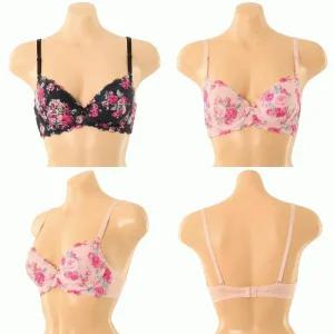 솔브 여성브라 D컵 화려한 플라워 부케 브라_SBRD375DASG