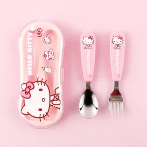 산리오 큐티 스푼포크 케이스세트-헬로키티