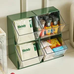 다용도 아크릴 티백 정리함 캡슐커피 탕비실