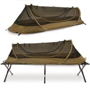코트텐트 캠핑 야전침대 원터치 미군 모기장 팝업 1인용 방수 이너텐트