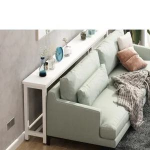 소파뒤책장 좁고긴테이블 서브테이블 침대걸이선반 테이블(단층) - 100x20x75cm