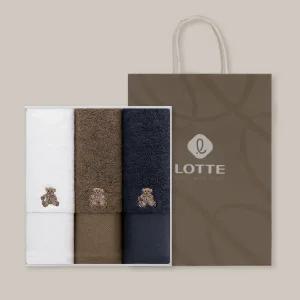 [롯데백화점]닥스타올 헤링본테디세면 3매