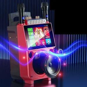 무선 노래방 기계 이동식 마이크 일체형 반주 기계 노래방기계