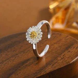 /더바디시크릿 아침햇살 데이지 오픈링 반지