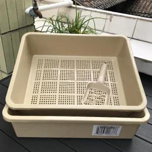 고양이 펠렛화장실 분리형 대형 변기 고양이화장실