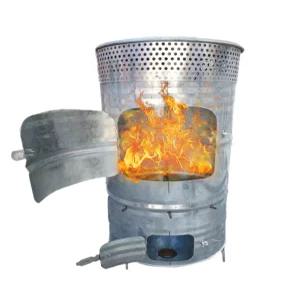 드럼통 소각통 폐기물 소각로 쓰레기 소각 야외 화덕 난로 대형 아궁이 작업장