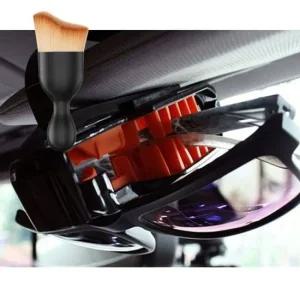 차량 선글라스 클립 거치대 걸이 CR 먼지 브러쉬 세트 차량용선글라스클립 클립선그라스