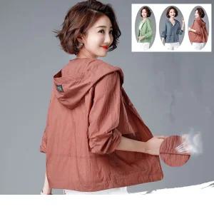 여성 바람막이 점퍼 후드 자켓 봄 가을 간절기 아우터 스타일링 3색상