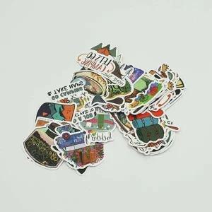 캠핑 PVC 캠핑스티커 코팅 스티커 디자인-WFFNP9A