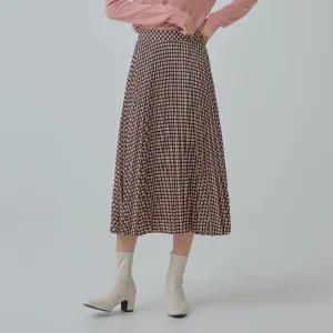 [미쏘]패턴 플리츠 롱스커트(MIWWHAT12B)