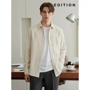 [하프클럽/에디션]코듀로이 솔리드 셔츠 (NED4WC1901)