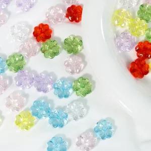 7컬러 네잎클로버 비즈 키링 통과형 펜던트 부자재 클로버 악세사리 재료 비즈공예