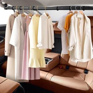 30-63인치 조절 가능한 대형 자동차 옷걸이 바, 9개의 미끄럼 방지 고무 링, 트럭 SUV RV, 여행, 비즈니스에 이상적 - 옷을 깔끔하고 주름 없는 상태로 유지하기 (프리미