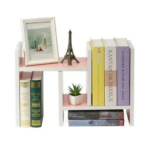[셀러에이드]내맘대로 이동 책상위 선반(핑크) 길이조절 책꽃이